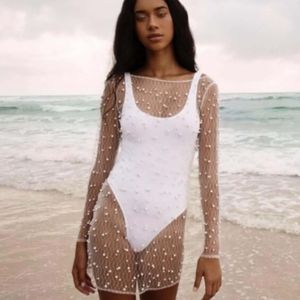 EZILI Pearl Mini Dress Size Med